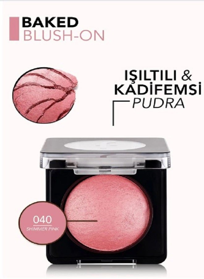 فلورمار برونزر أحمر الخدود المخبوز 40 وردي لامع