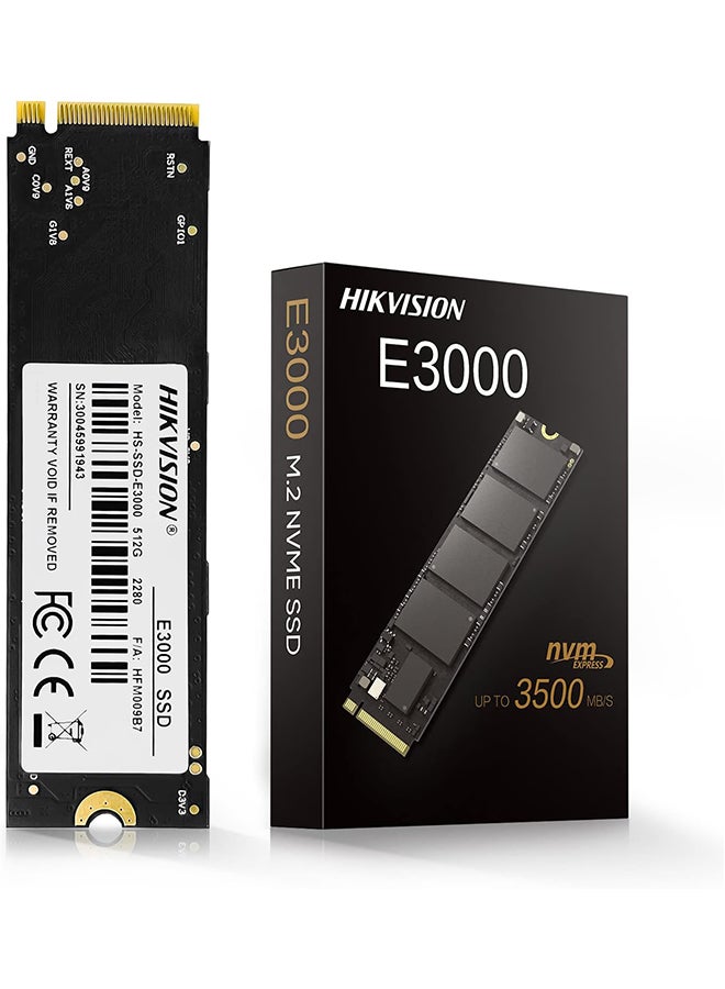 HIKVISION - Internal SSD 512GB, Internal Solid State Drive, NVMe PCIe Gen 3x4, M.2 2280, 3D NAND Flash Memory, Up to 3500MB/s Read Speed 512 GB - Image 1