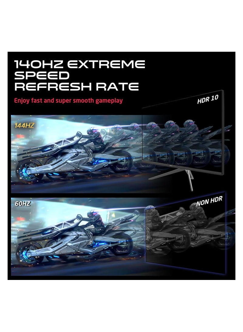 32 inch UHD (3840 x 2160 - 16:9) 144Hz, MPRT 0.5ms, HDMI 2.1, IPS Gaming Monitor (Support PS5) GOP32UHD144IPS BLACK