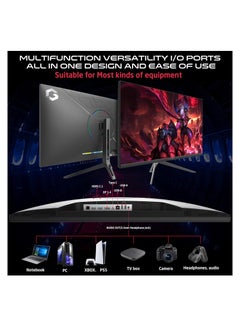 GameOn 32 inch UHD (3840 x 2160 - 16:9) 144Hz, MPRT 0.5ms, HDMI 2.1, IPS Gaming Monitor (Support PS5) GOP32UHD144IPS BLACK  - Image 4