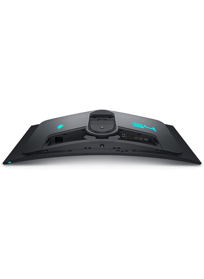 DELL - Alienware AW3423DWF 34 Inch WQHD (3440x1440) 21:9 1800R Curved Gaming Monitor, 165Hz, QD OLED, 0.1ms, AMD FreeSync Premium Pro, 99.3% DCI-P3, HDR400, 2x DisplayPort, 1x HDMI, 5x USB, 3 Year Warranty Black - Image 1