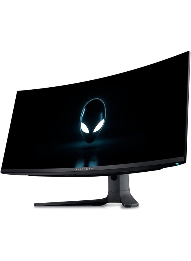 DELL - Alienware AW3423DWF 34 Inch WQHD (3440x1440) 21:9 1800R Curved Gaming Monitor, 165Hz, QD OLED, 0.1ms, AMD FreeSync Premium Pro, 99.3% DCI-P3, HDR400, 2x DisplayPort, 1x HDMI, 5x USB, 3 Year Warranty Black - Image 1
