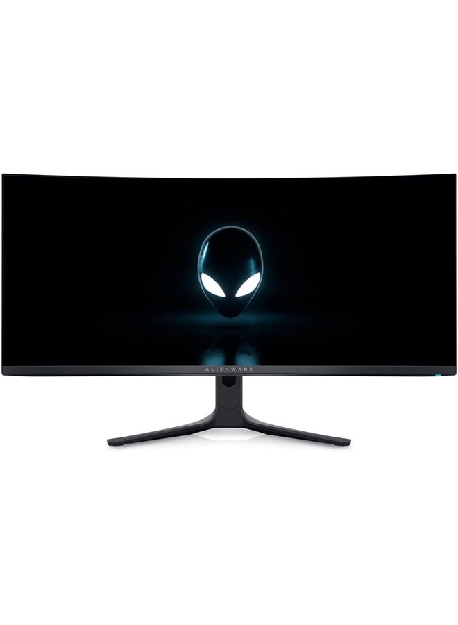 DELL - Alienware AW3423DWF 34 Inch WQHD (3440x1440) 21:9 1800R Curved Gaming Monitor, 165Hz, QD OLED, 0.1ms, AMD FreeSync Premium Pro, 99.3% DCI-P3, HDR400, 2x DisplayPort, 1x HDMI, 5x USB, 3 Year Warranty Black - Image 1