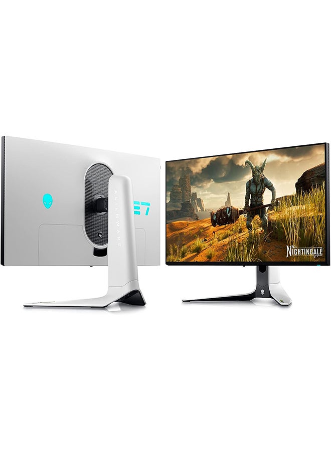 DELL - Alienware AW2723DF 27 Inch QHD (2560x1440) Gaming Monitor, 280Hz (OC), Fast IPS, 1ms, AMD FreeSync Premium Pro, NVIDIA G-SYNC Compatible, 95% DCI-P3, HDR, DisplayPort, 2x HDMI, 5x USB, 3 Year Warranty Lunar Light - Image 1