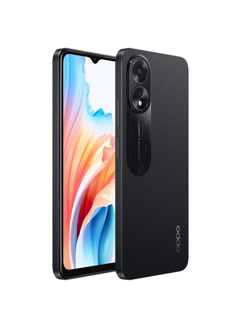 OPPO - A18 Dual Sim Glowing Black 4GB RAM 128GB 4G - Middle East Version - Image 1