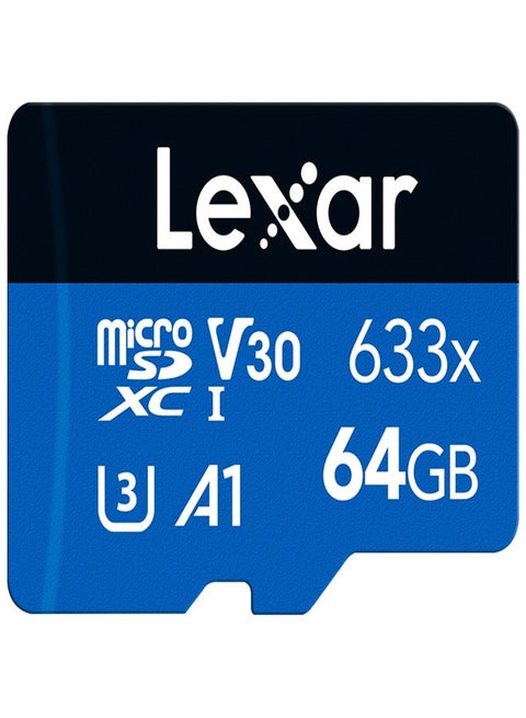 بطاقة TF 633x بطاقة Micro SD عالية الأداء من الفئة 10 U3 A1 V30 بطاقة TF عالية السرعة للهاتف وكاميرا السيارة ولوحة القيادة
