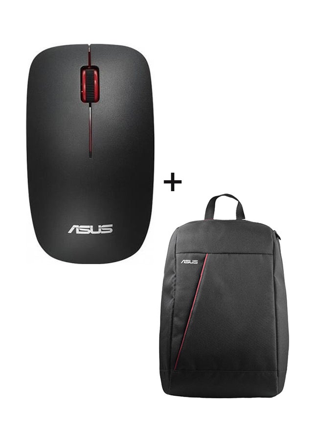 أسوس حقيبة ظهر NEREUS ASUS + ماوس //WT300 باللون الأسود  - Image 1