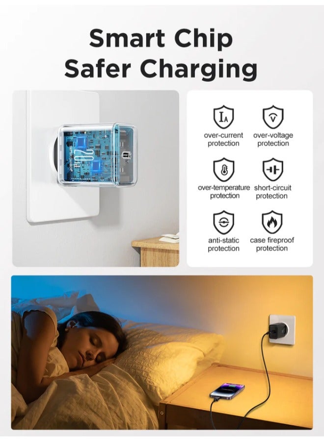 JOYROOM - JR-TCF06 Flash Series PD 20W Single-Port Charger Black - Image 1