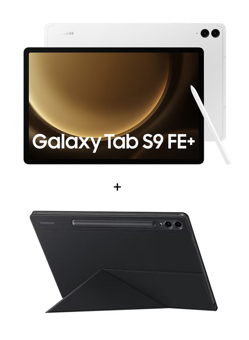 Galaxy Tab S9 FE Plus Silver 12GB RAM 256GB Wifi With Book Cover - Middle East Version - pnsku/N70013317V/45/_/1697113836/d5f16447-f52d-492c-8ea7-c20ebbaa9016