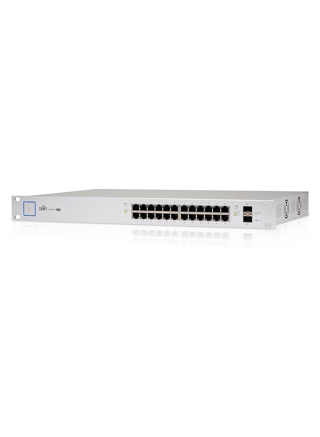 UBIQUITI UniFi Switch PoE 24 US-24-250W 24-Port Managed PoE+ Gigabit Switch with SFP White 