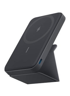 5000 mAh Power Bank, 622 Magnetic Battery (MagGo), 5000mAh Foldable Magnetic Wireless Portable Charger and USB-C for iPhone 16/16 Plus/16 Pro/16 Pro Max, iPhone 15/14/13 Series Black