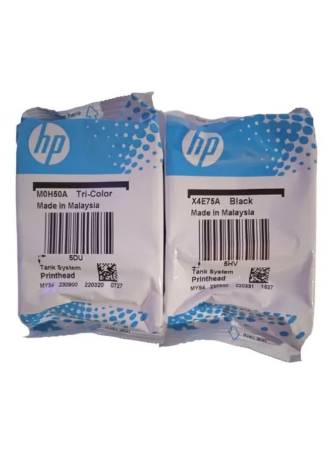 HP رأس طباعة HP أسود X4E75A / ملون M0H50A متوافق مع HP Tank 515 / 516 / 517 / 519 / 530 / 570 / 610 / 650 - Image 1