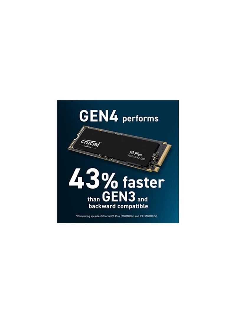 crucial - P3 Plus PCIe 4.0 3D NAND NVMe M.2 Ssd 1 TB - Image 1