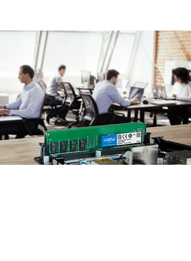 crucial - 16GB Single DDR4 2666  Desktop Memory - Image 1