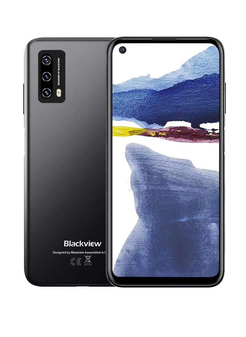 Blackview - A90 Android 11 Smartphone, Helio P60 Octa-Core, 4GB RAM, 6.39 Inch In-Cell Display, 12MP+8MP AI Rear Camera, 4280mAh Battery, NFC, 4G LTE Dual SIM Mobile Phone - Midnight Black - Image 1