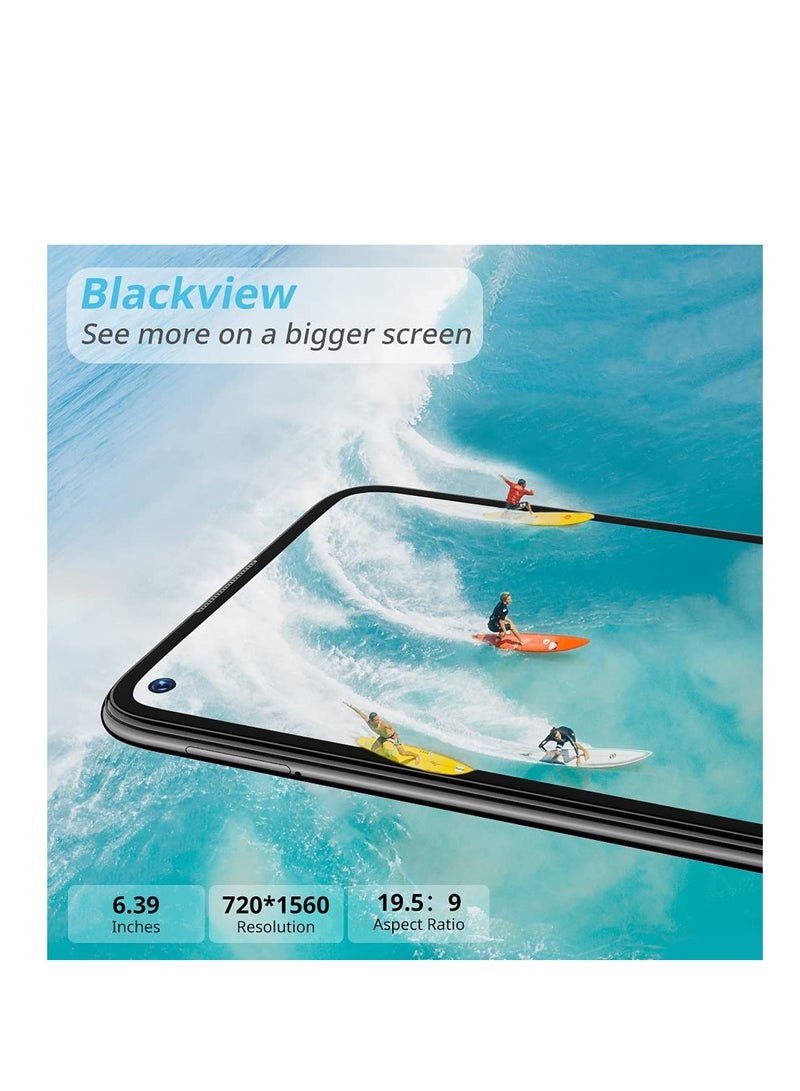 Blackview - A90 Android 11 Smartphone, Helio P60 Octa-Core, 4GB RAM, 6.39 Inch In-Cell Display, 12MP+8MP AI Rear Camera, 4280mAh Battery, NFC, 4G LTE Dual SIM Mobile Phone - Midnight Black - Image 1