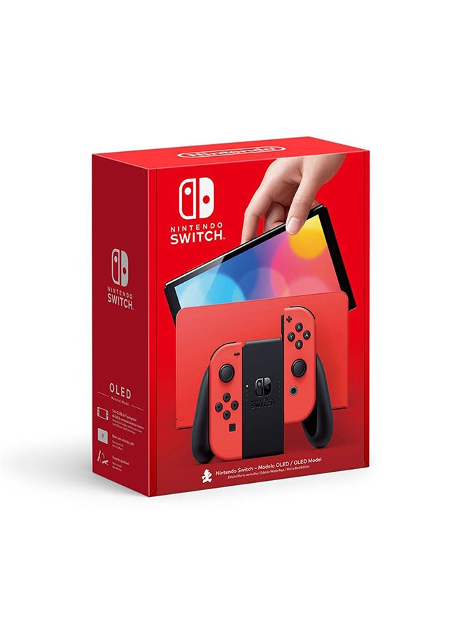 Nintendo Switch OLED (2021) Model - Neon Blue & Red Joy Con (Intl 