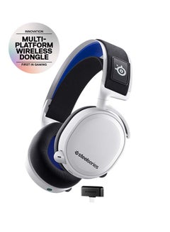 SteelSeries Arctis 7P+ Wireless Gaming Headset  - Lossless 2.4 GHz - 30 Hour Battery Life - For PC, PS5, PS4, Mac, Android and Switch - White - pnsku/N70013503V/45/_/1699532891/befb1e1c-b794-492e-90fe-a9a806e6e82e