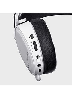 ستيل سيريز سماعة الألعاب اللاسلكية SteelSeries Arctis 7P+¬† - تردد 2.4 جيجا هرتز - عمر بطارية يصل إلى 30 ساعة - لأجهزة الكمبيوتر الشخصية وPS5 وPS4 وMac وAndroid وSwitch - باللون الأبيض  - Image 4