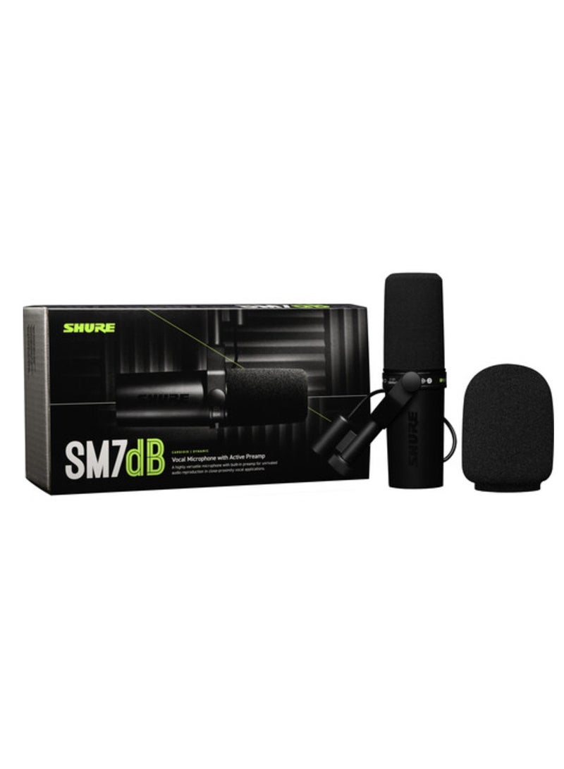 Shure Vocal Microphone With Built-In Preamp SM7dB Black  - Image 4