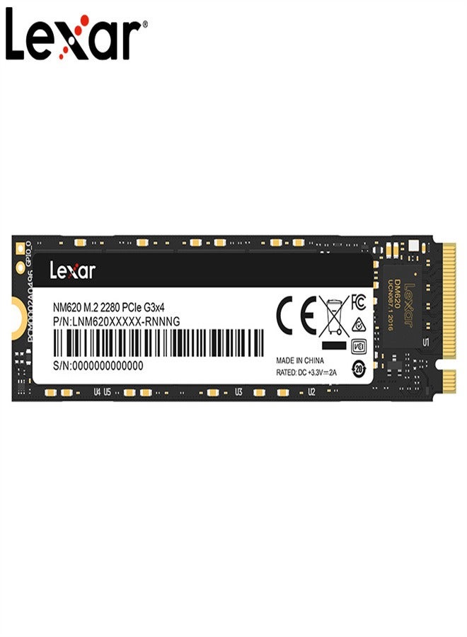 Lexar - NM620 M.2 Ssd Solid Satate Drive PCIe3.0 4-Channel NVMe1.4 Standard Up To 3300Mb/s Read Speed Large Capacity 512 GB - Image 1