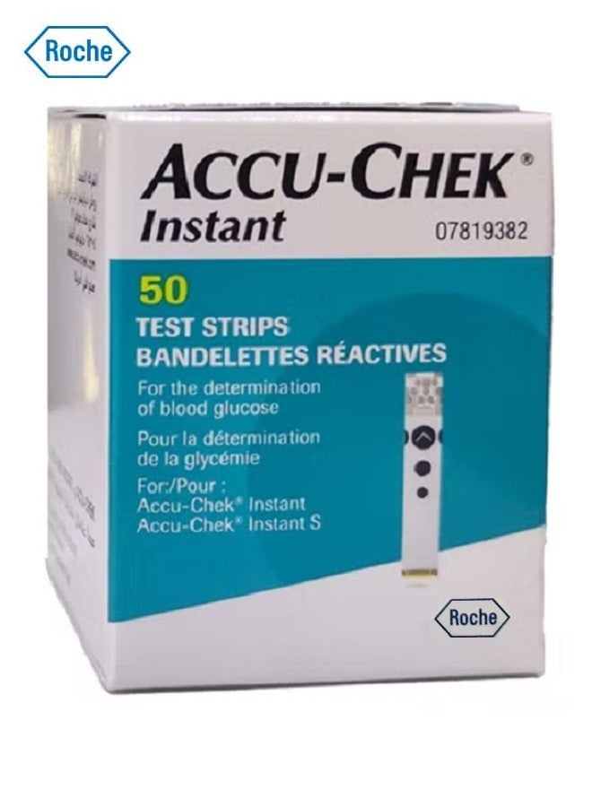 ACCU-CHEK - 50-Piece Instant Blood Glucose Test Strip Set - Image 1