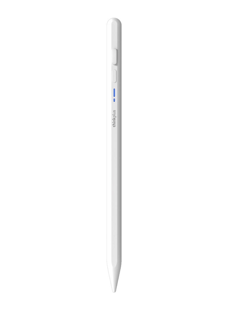 Lenovo Thinkplus BP17 Universal Capacitive Pen Supports Bluetooth Connection, Battery Indicator Function, Supports Magnetic Suction Function, Universal For IOS And Android Touch Screens WHITE - Image 1