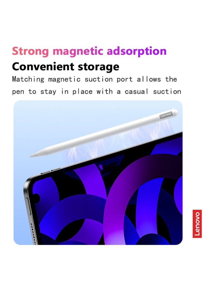 Lenovo Thinkplus BP17 Universal Capacitive Pen Supports Bluetooth Connection, Battery Indicator Function, Supports Magnetic Suction Function, Universal For IOS And Android Touch Screens WHITE - Image 4