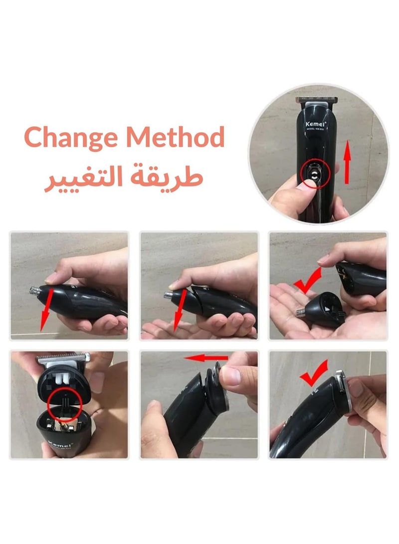 كيمي KM-600 مجموعة ماكينة الحلاقة سوبر 11 في 1 (النسخة السعودية)  - Image 3