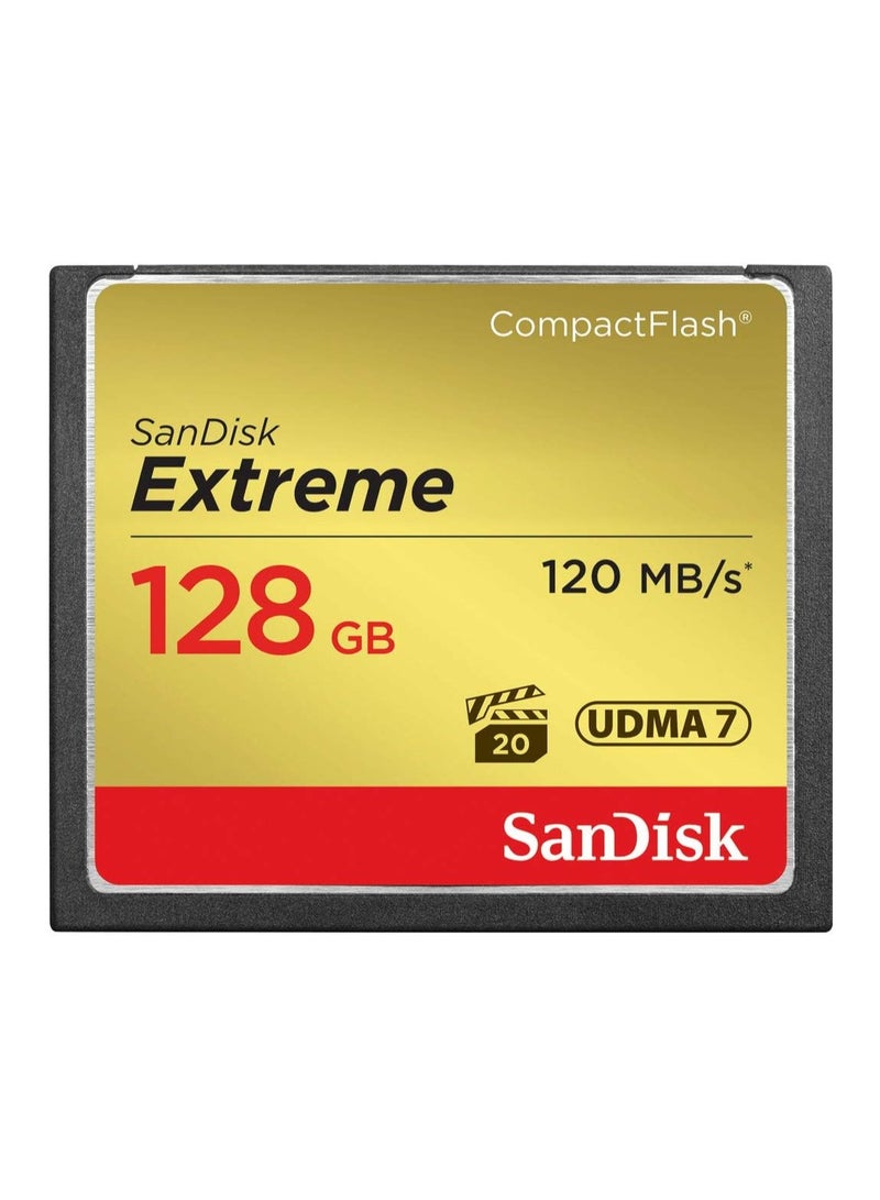 Sandisk - Extreme CF-Compact Flash Memory Card - UDMA7 - 120 MB/s - Model SDCFXS-128G-A46 128 GB - Image 1