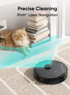 Clean X8 Pro Robotic Vacuum Cleaner Self-Empty Station, Twin-Turbine™ 2× 4,000 Pa Powerful Suction, Active Detangling™ Roller Brush, and iPath™ Laser Navigation for Pet Hair Deep Cleaning on Carpet 335 ml 50 W T2276V11 Black - pnsku/N70013557V/45/_/1697296109/35c8737c-2407-459a-927d-730e3a31b4b8