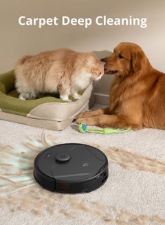 Clean X8 Pro Robotic Vacuum Cleaner Self-Empty Station, Twin-Turbine™ 2× 4,000 Pa Powerful Suction, Active Detangling™ Roller Brush, and iPath™ Laser Navigation for Pet Hair Deep Cleaning on Carpet 335 ml 50 W T2276V11 Black - pnsku/N70013557V/45/_/1697296119/e0ea054d-bc40-4221-a824-899935d18872