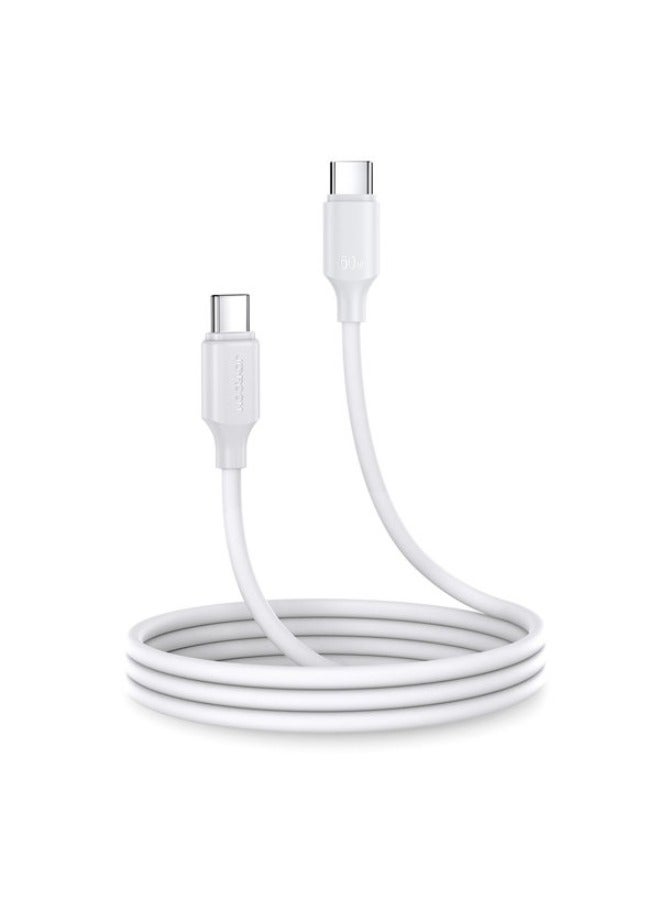 JR - S-CC060A9 60W Type-C to Type-C Fast Charging Data Cable 1m- White