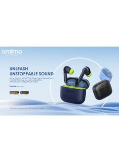 Oraimo Oraimo TWS Earphone Bluetooth v5.3 Freepods Lite Waterproof OTW-330 - Nebula Blue  - Image 2