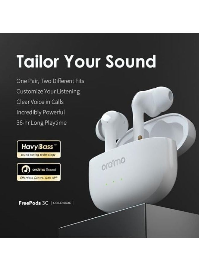 أورايمو oraimo FreePods 3C ENC إلغاء الضوضاء أثناء التشغيل سماعات أذن لاسلكية حقيقية - OEB-E104DC -  - Image 2
