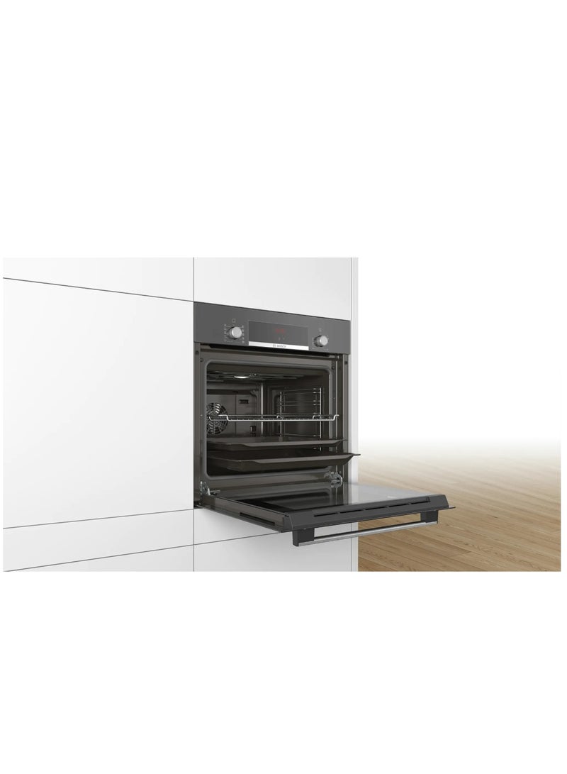 BOSCH Built-In Electric Oven 60Cm Capacity 66 Liter Electric Grill LED Display Control HBF514BH1T Grey - Image 4