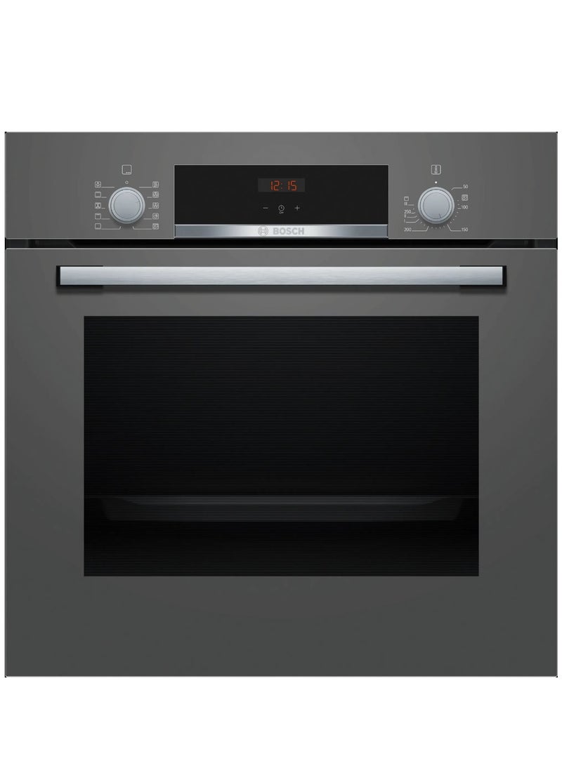 BOSCH Built-In Electric Oven 60Cm Capacity 66 Liter Electric Grill LED Display Control HBF514BH1T Grey - Image 1