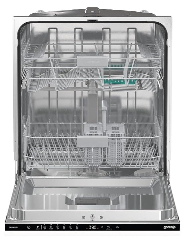 Gorenje Built In Dishwasher 14 Place Settings 60 Cm 6 Programmes Automatic Door Opening Touch Control GV642D61 White - Image 2