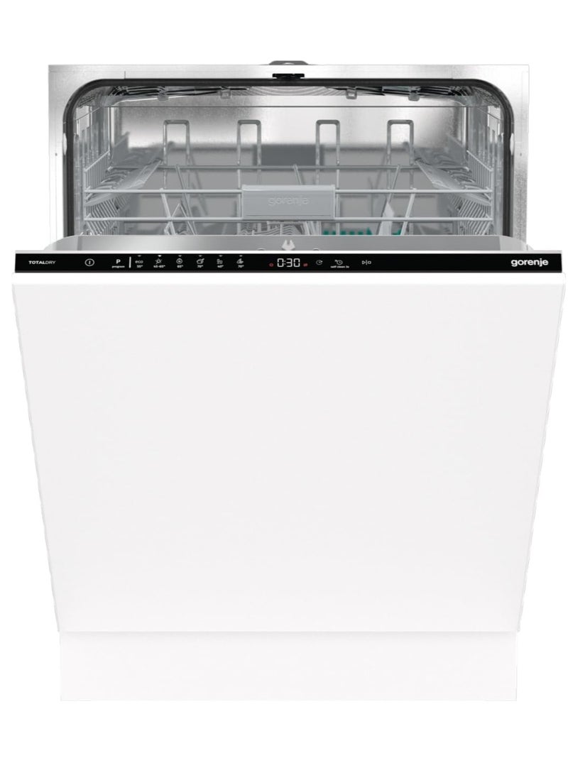Gorenje Built In Dishwasher 14 Place Settings 60 Cm 6 Programmes Automatic Door Opening Touch Control GV642D61 White - Image 1