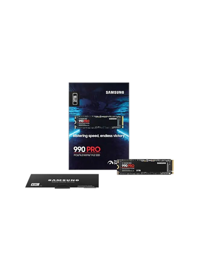 990 Pro 2 TB NVMe M.2 Internal SSD, PCIe Gen 4.0 x4, NVMe 2.0 Interface, 7450 MB/s Sequential Read Speed, 6900 MB/s Sequential Write Speed, 3.3 Voltage, V-NAND 3-bit MLC | MZ-V9P2T0BW 2 TB - pnsku/N70013630V/45/_/1732109007/52c0ca68-de6c-49ab-81bb-f6d5d8aa7512