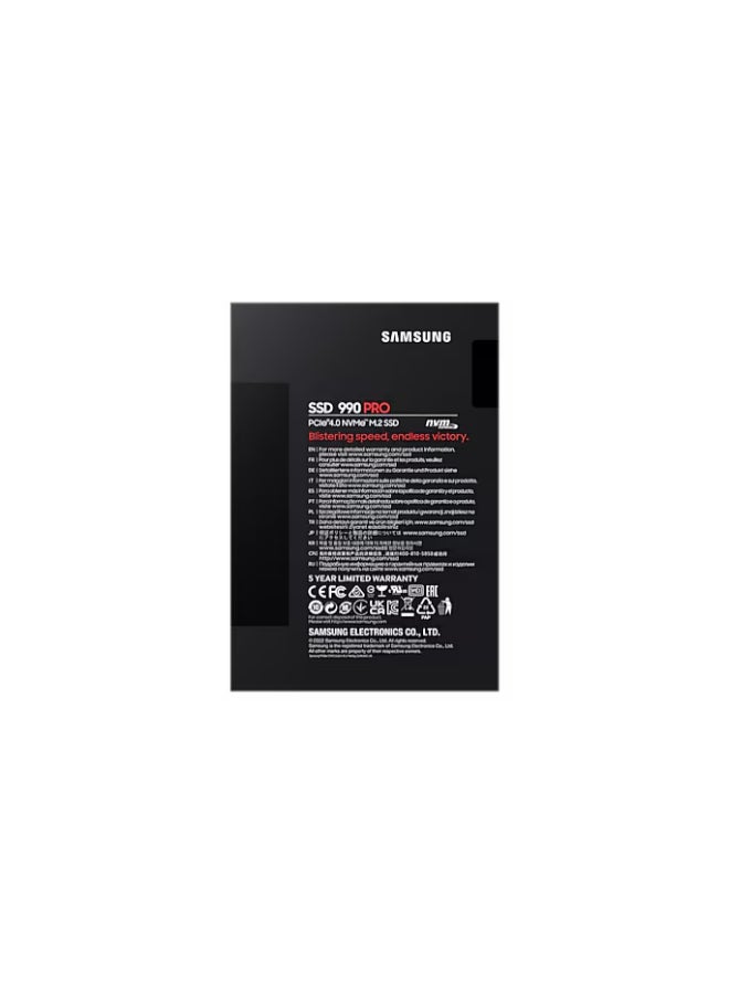 990 Pro 2 TB NVMe M.2 Internal SSD, PCIe Gen 4.0 x4, NVMe 2.0 Interface, 7450 MB/s Sequential Read Speed, 6900 MB/s Sequential Write Speed, 3.3 Voltage, V-NAND 3-bit MLC | MZ-V9P2T0BW 2 TB - pnsku/N70013630V/45/_/1732109007/d5b34040-7a5b-4084-be72-175ab1369a14