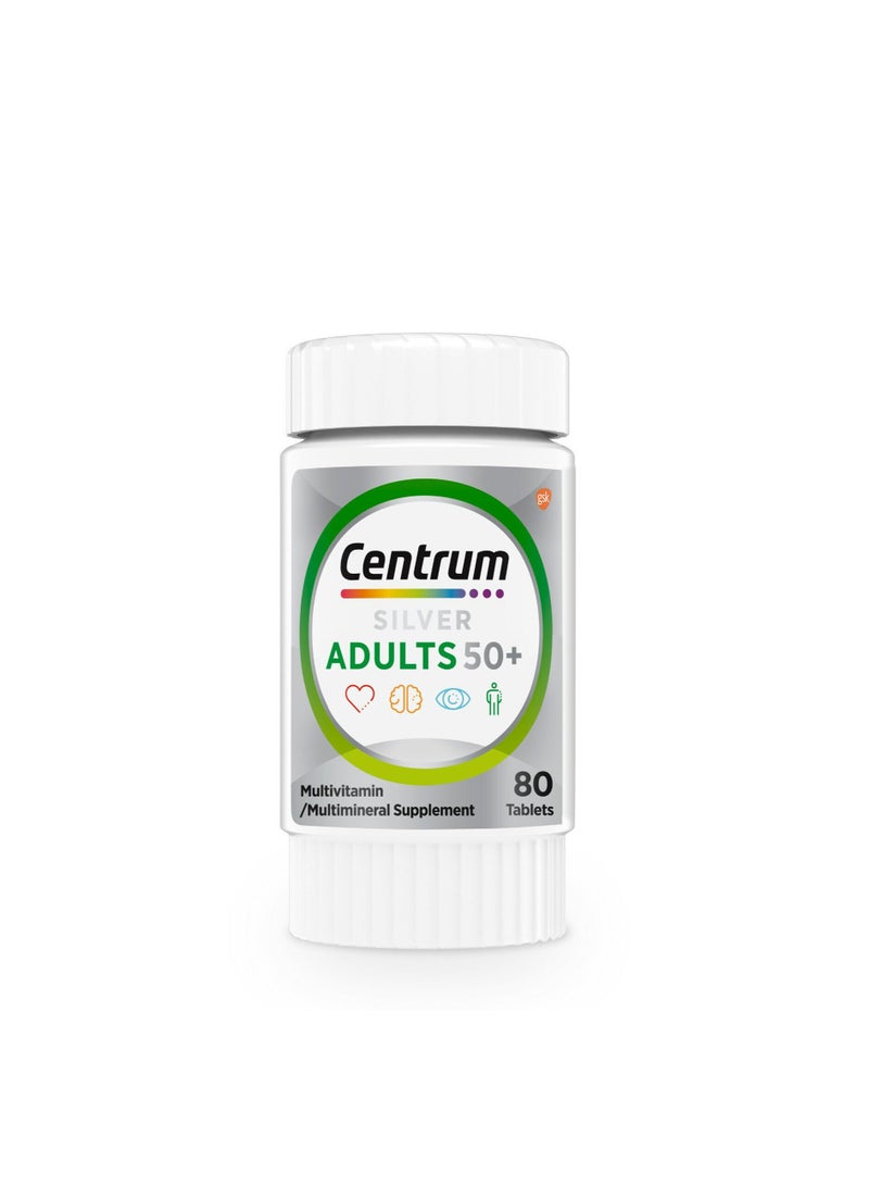Centrum Silver Adults 50+ 80 Tablets - Image 2
