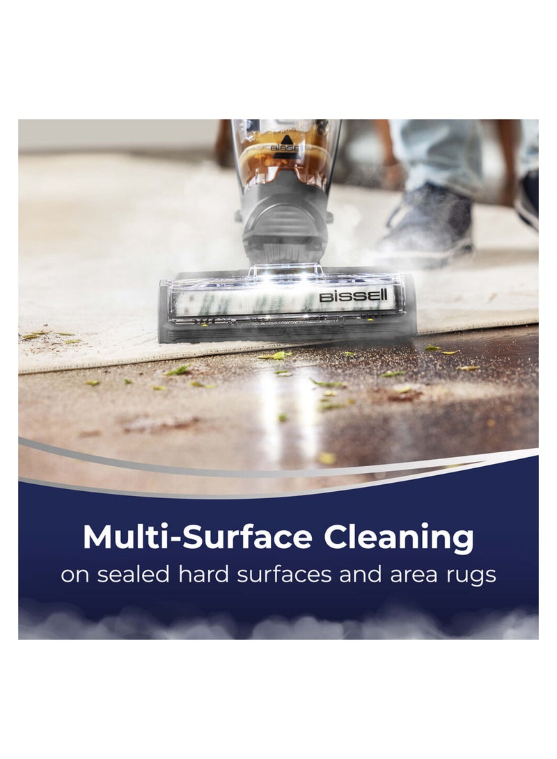 Bissell - CrossWave HydroSteam 3527E – Wet & Dry All-in-One Vacuum, Vacuum, Mop and Steam with the Power of Hydrosteam Technology. For use on Tiles, Wood Floors, Rubber Floor & Mats | 1100 W 3527E Titanium/Black - Image 1