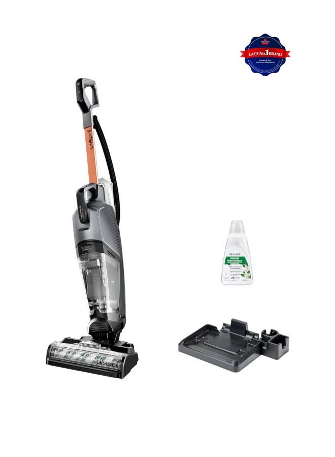 Crosswave Hydrosteam 3527E Wet & Dry All-In-One Vacuum, Vacuum, Mop And Steam With The Power Of Hydrosteam Technology. For Use On Tiles, Wood Floors, Rubber Floor & Mats | 2-Year Warranty 1100 W 3527E Titanium/Black