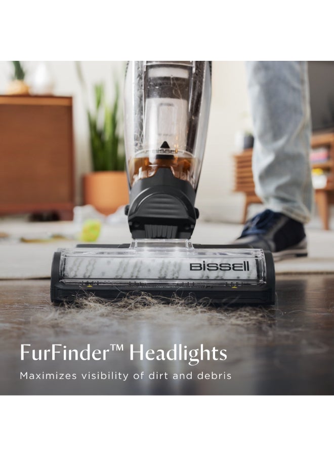 بيسيل بيسل CrossWave HydroSteam 3527E – مكنسة 2 في 1 للتنظيف الرطب والجاف مع تقنية HydroSteam للتنظيف بقوة البخار، مثالية للبلاط والأرضيات الخشبية واللامينيت والمطاط والسجاد | مع ضمان سنتين من بيسل 1100 W 3527E - Image 5