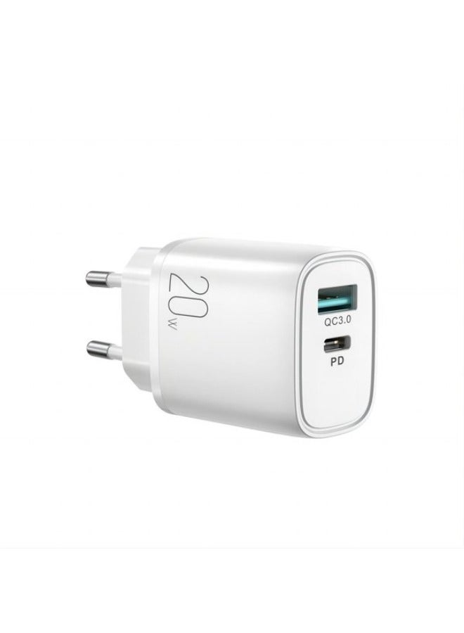 Joyroom fast charger USB-A QC3.0 / USB-C PD 20W white (L-QP2011) White