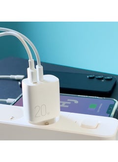 Joyroom fast charger USB-A QC3.0 / USB-C PD 20W white (L-QP2011) White - pnsku/N70013686V/45/_/1697081470/4c16b227-955e-4fe5-8cd0-2b337f128dc1