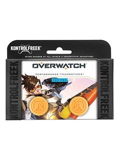 KontrolFreek KontrolFreek Overwatch for PlayStation 4 (PS4) and PlayStation 5 (PS5) | Performance Thumbsticks | 1 High-Rise Convex, 1 Mid-Rise Convex | Orange  - Image 1