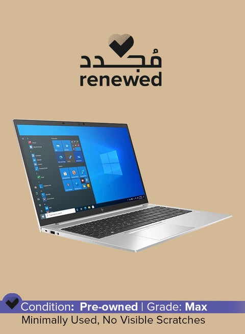 Renewed - Elitebook 850 G8 Laptop With 15.6-Inch FHD Display,Intel Core i5-11th Gen Processor/16GBRAM/DDR4/512 GB SSD Hard/Windows 10 Pro English Silver