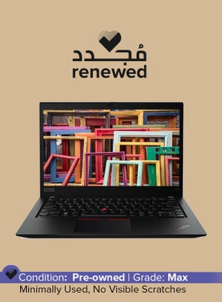 Renewed - Thinkpad T14s Laptop With 14-Inch FHD Display,Intel Core i5-10th Gen Processor/16 GBRAM/DDR4/512 GB SSD Hard/Windows 10 Pro English Black - pnsku/N70013775V/45/_/1697094665/167be8a4-0306-4f2d-8f99-ecaf1220533a